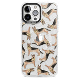 German Shepherd Watercolour Dog Pattern