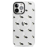 Border Collie Dog Pattern Clear