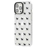 Black Labrador Dog Pattern Clear