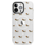 Basset Hound Dog Pattern Clear