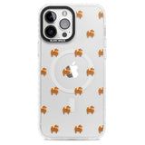 Pomeranian Dog Pattern Clear