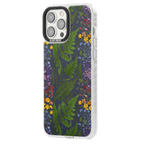 Busy Floral and Fern Design - Navy