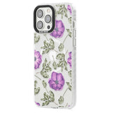 Purple Blossoms Transparent Floral