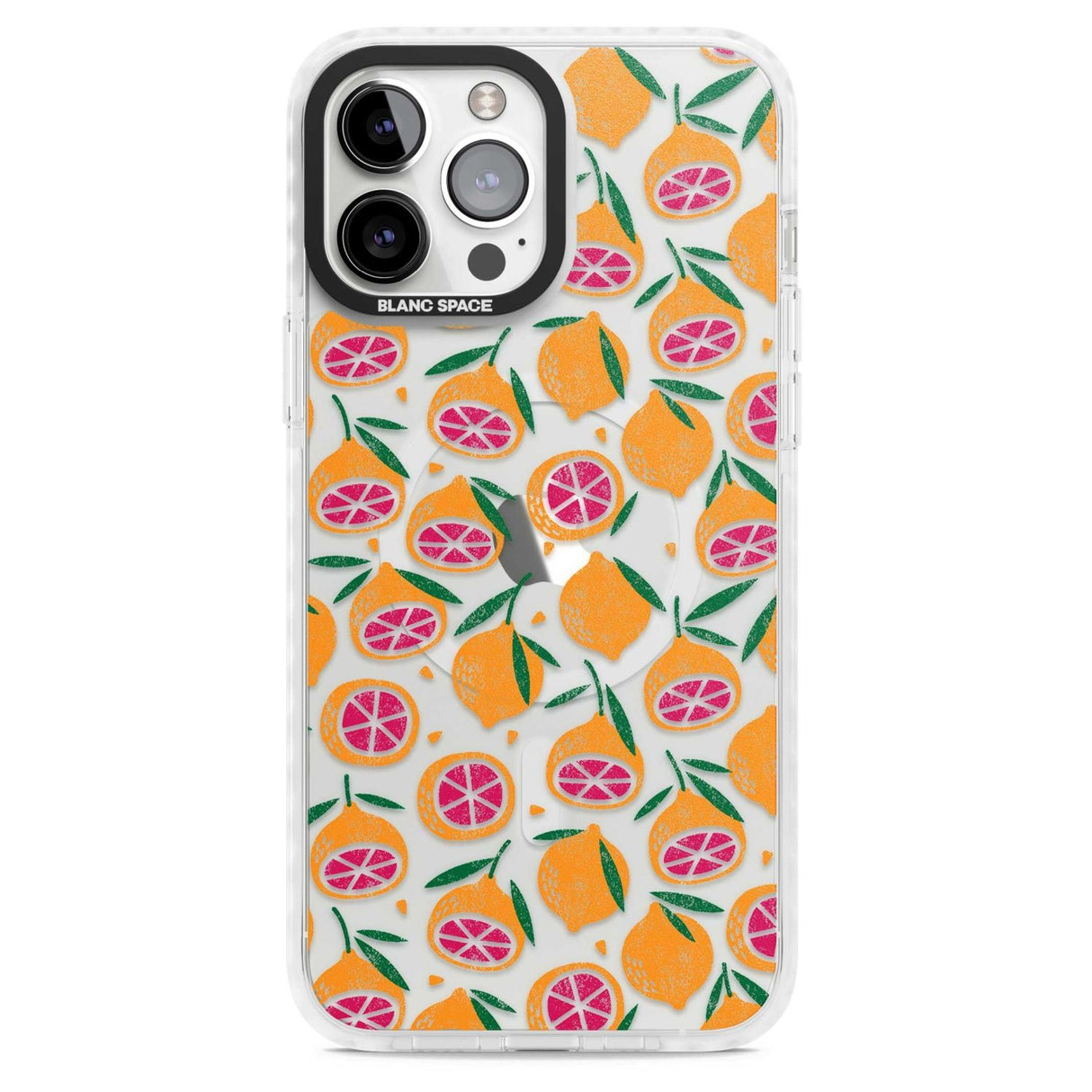 Blood Orange Fruit Pattern Transparent