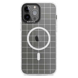 Simplistic Large Grid Pattern White (Transparent)