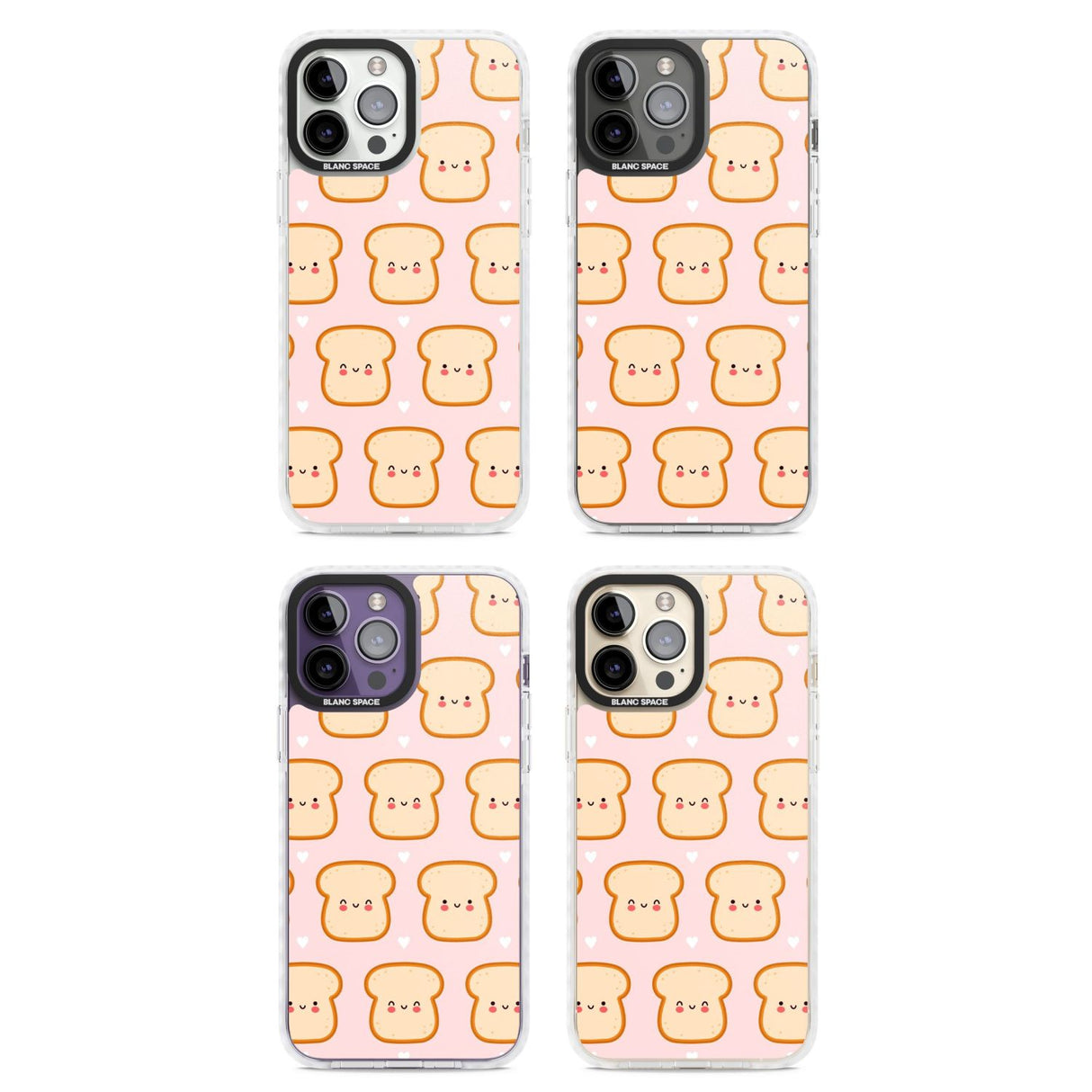 Bread Faces Kawaii Pattern