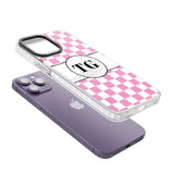 Personalised Monogrammed Pink Check