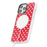 Designer Lava Red Polka Dot