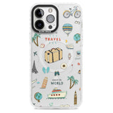 Cute Travel Pattern Transparent