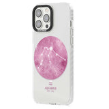 Aquarius Zodiac Transparent Design - Pink