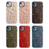 Autumn Line Pattern Clear Impact Phone Case for iPhone 13, iPhone 14, iPhone 15