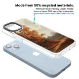 Vintage Autumn Oil Painting Clear Impact Phone Case for iPhone 13, iPhone 14, iPhone 15