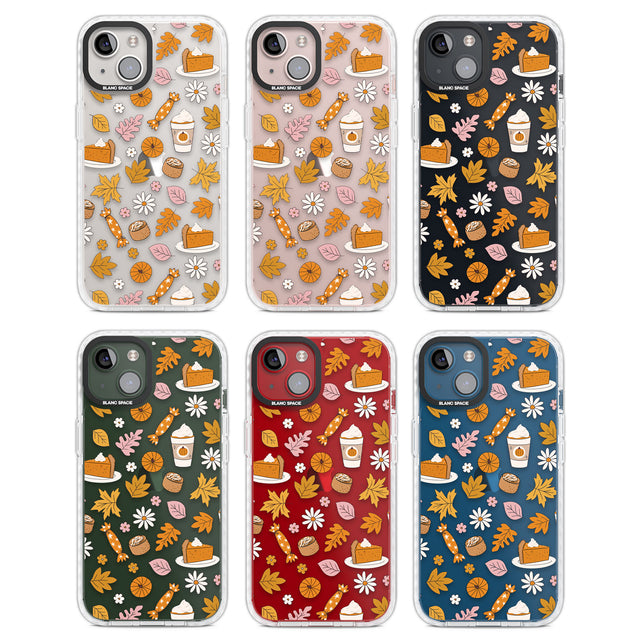 Pumpkin Spice Clear Impact Phone Case for iPhone 13, iPhone 14, iPhone 15