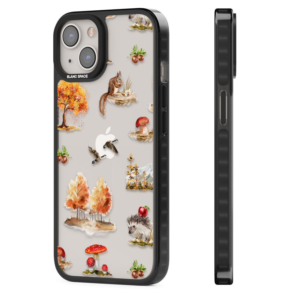 Fall Forest Friends Black Impact Phone Case for iPhone 13, iPhone 14, iPhone 15