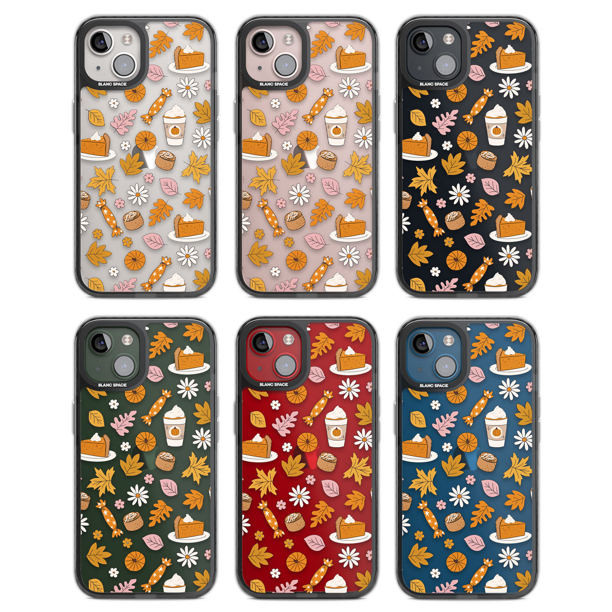 Pumpkin Spice Black Impact Phone Case for iPhone 13, iPhone 14, iPhone 15