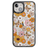 Butterfly & Bloom Autumn Floral Black Impact Phone Case for iPhone 13, iPhone 14, iPhone 15