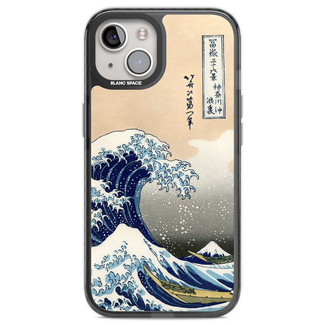 Great Wave Black Impact Phone Case for iPhone 13, iPhone 14, iPhone 15