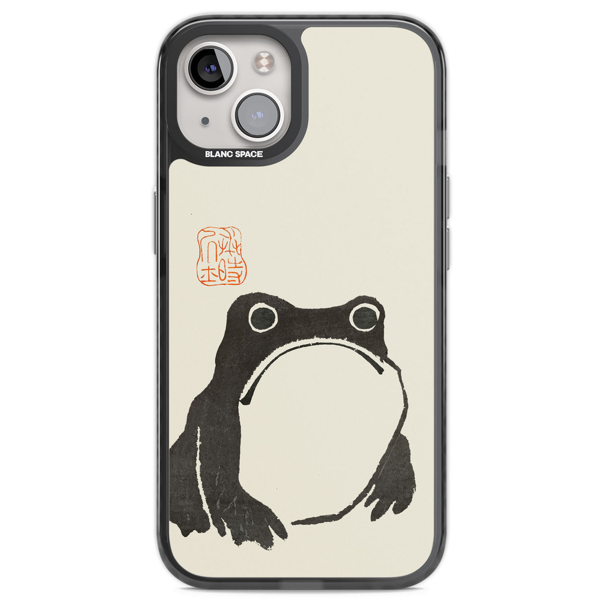 Matsumoto Hoji Frog Black Impact Phone Case for iPhone 13, iPhone 14, iPhone 15