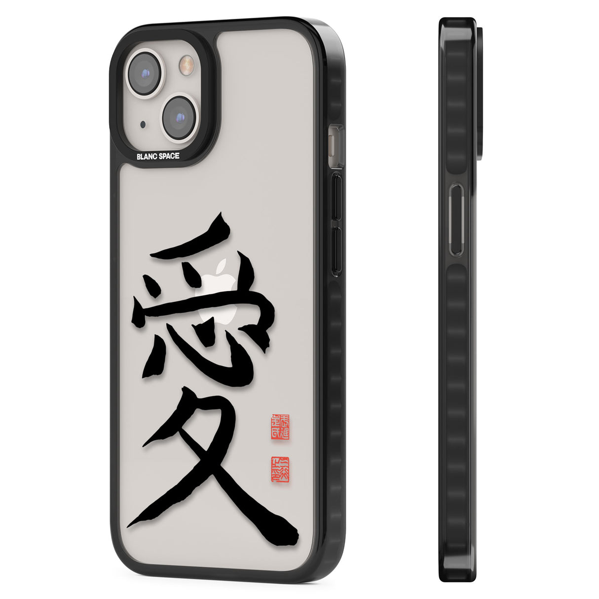 Japanese Kanji - Love Black Impact Phone Case for iPhone 13, iPhone 14, iPhone 15