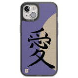 Vintage Japanese Kanji - Love Black Impact Phone Case for iPhone 13, iPhone 14, iPhone 15