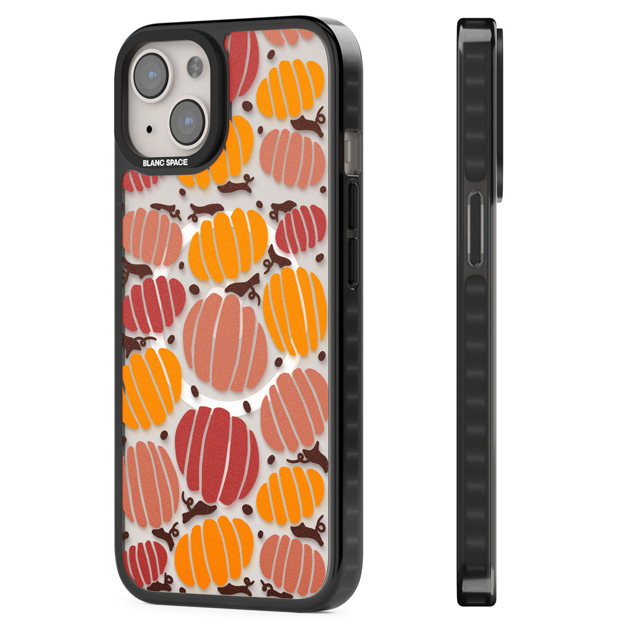 Autumn Pumpkin Patch Magsafe Black Impact Phone Case for iPhone 13, iPhone 14, iPhone 15