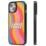 Melting Flower Power Magsafe Black Impact Phone Case for iPhone 13, iPhone 14, iPhone 15