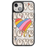 Groovy Love Magsafe Black Impact Phone Case for iPhone 13, iPhone 14, iPhone 15