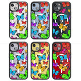 Vibrant Butterflies Magsafe Black Impact Phone Case for iPhone 13, iPhone 14, iPhone 15