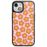 Floral Smiles Magsafe Black Impact Phone Case for iPhone 13, iPhone 14, iPhone 15