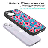 Tropical Pink Poppies Magsafe Black Impact Phone Case for iPhone 13, iPhone 14, iPhone 15