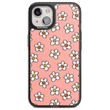 Peachy Daisy Smiles Magsafe Black Impact Phone Case for iPhone 13, iPhone 14, iPhone 15