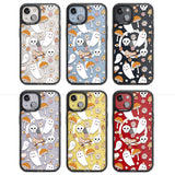 Cute Ghost and Skulls Pattern Magsafe Black Impact Phone Case for iPhone 13, iPhone 14, iPhone 15