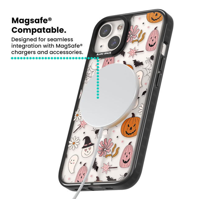 Spooky Mix Magsafe Black Impact Phone Case for iPhone 13, iPhone 14, iPhone 15