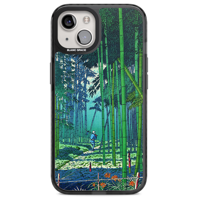 Bamboo Grove of Saga Magsafe Black Impact Phone Case for iPhone 13, iPhone 14, iPhone 15