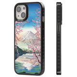 Mt. Fuji from Lake Kawaguchi Magsafe Black Impact Phone Case for iPhone 13, iPhone 14, iPhone 15