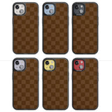 CHOCOLATE CHECKERED Magsafe Black Impact Phone Case for iPhone 13, iPhone 14, iPhone 15