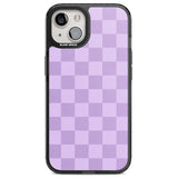 LILAC CHECKERED Magsafe Black Impact Phone Case for iPhone 13, iPhone 14, iPhone 15