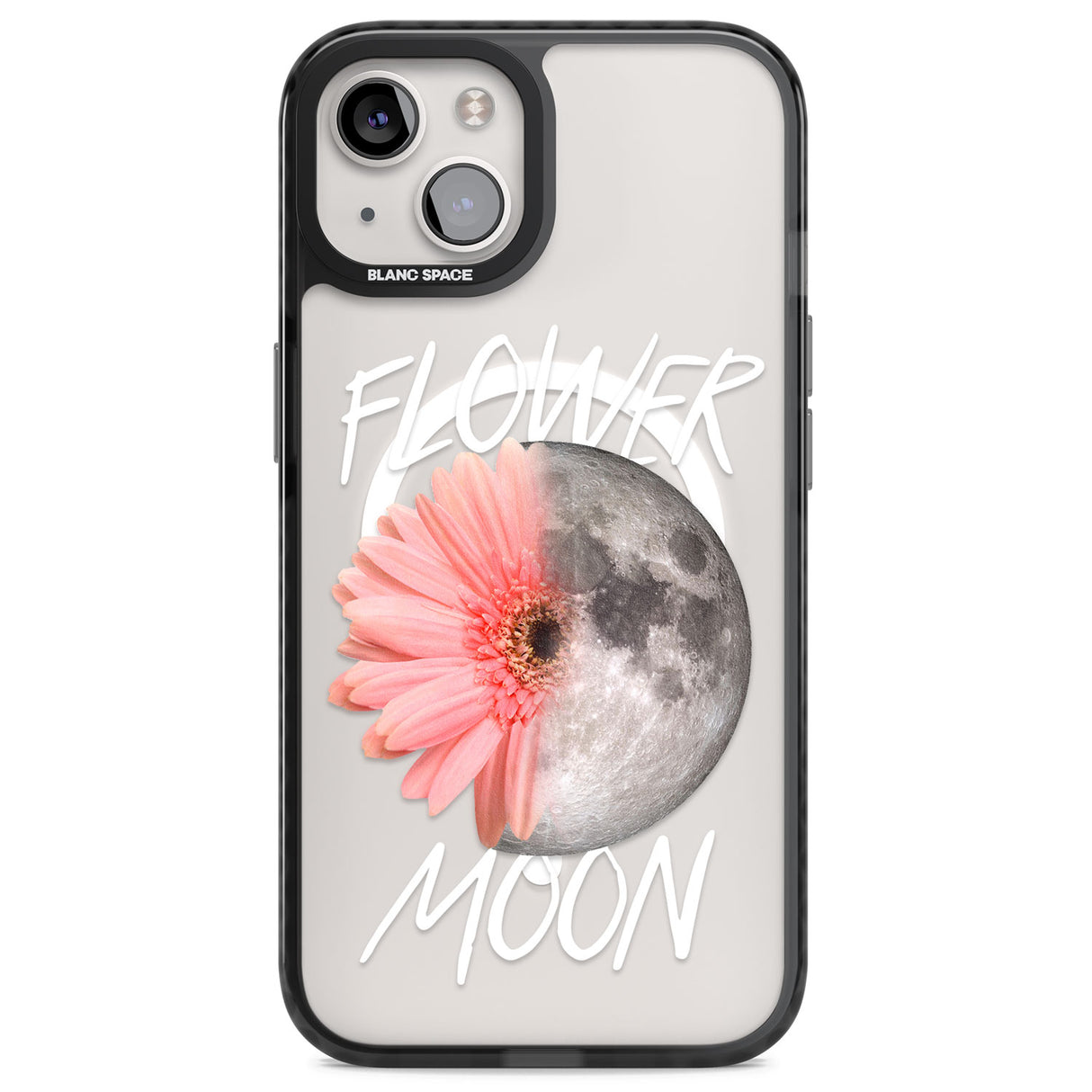 Flower Moon Magsafe Black Impact Phone Case for iPhone 13, iPhone 14, iPhone 15