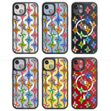 Multi Colour Stars Pattern Magsafe Black Impact Phone Case for iPhone 13, iPhone 14, iPhone 15