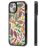 Colourful Holiday Ornaments Magsafe Black Impact Phone Case for iPhone 13, iPhone 14, iPhone 15