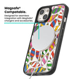 Colourful Holiday Ornaments Magsafe Black Impact Phone Case for iPhone 13, iPhone 14, iPhone 15