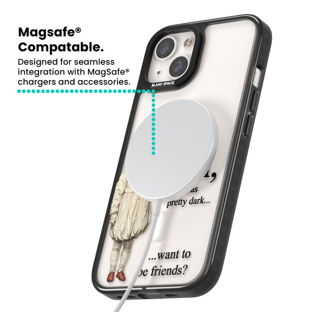 Want to be Friends? Magsafe Black Impact Phone Case for iPhone 13, iPhone 14, iPhone 15