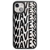 WAVES Magsafe Black Impact Phone Case for iPhone 13, iPhone 14, iPhone 15