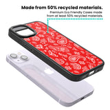 Red Bandana Magsafe Black Impact Phone Case for iPhone 13, iPhone 14, iPhone 15