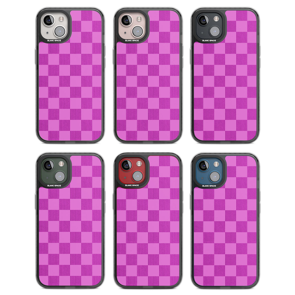 BUBBLEGUM CHECKERED Black Impact Phone Case for iPhone 13, iPhone 14, iPhone 15