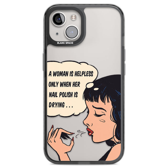 Drying Nails - Pop Art Black Impact Phone Case for iPhone 13, iPhone 14, iPhone 15