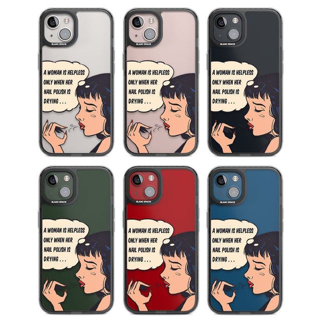 Drying Nails - Pop Art Black Impact Phone Case for iPhone 13, iPhone 14, iPhone 15