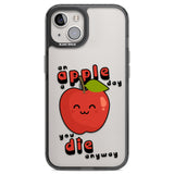 An Apple a Day Black Impact Phone Case for iPhone 13, iPhone 14, iPhone 15