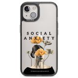 Social Anxiety Black Impact Phone Case for iPhone 13, iPhone 14, iPhone 15