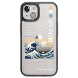 The Great Wave Black Impact Phone Case for iPhone 13, iPhone 14, iPhone 15